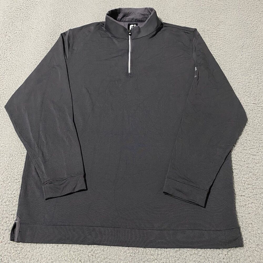 BL Harbert International Pullover FootJoy Mens Medium Gray 1/4 Zip Golf Employee
